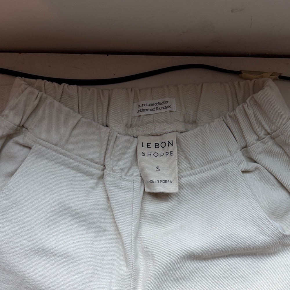NWOT Le Bon Shoppe Bon Pant Naturel Small